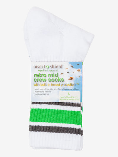 Insect Shield Retro Mid Crew Socks